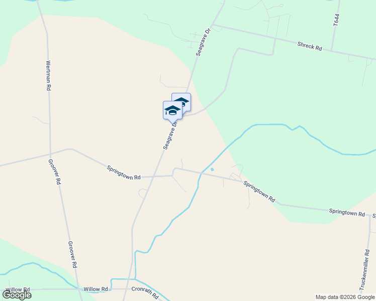 map of restaurants, bars, coffee shops, grocery stores, and more near 3785 Springtown Road in Watsontown