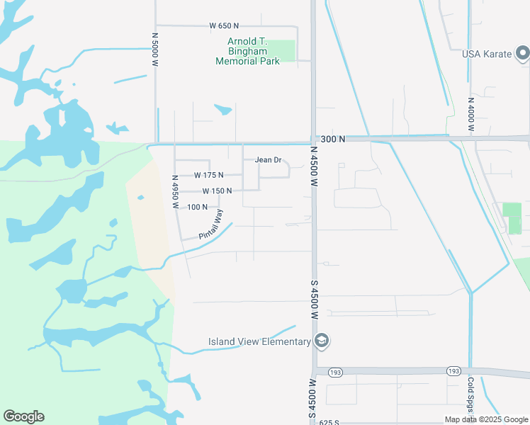 map of restaurants, bars, coffee shops, grocery stores, and more near 4669 West 75 North in West Point