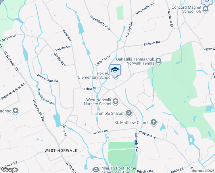 map of restaurants, bars, coffee shops, grocery stores, and more near 238 Fillow Street in Norwalk