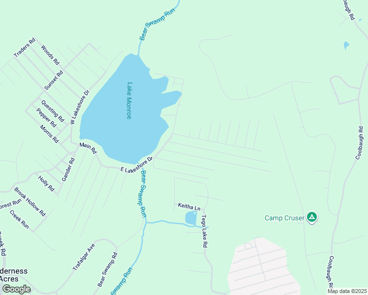 map of restaurants, bars, coffee shops, grocery stores, and more near Daffodil Road in East Stroudsburg