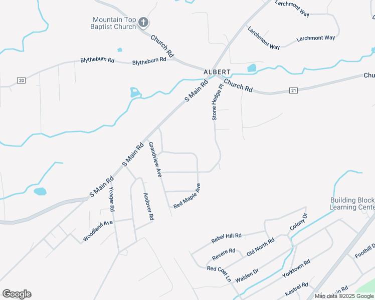 map of restaurants, bars, coffee shops, grocery stores, and more near 39 Red Maple Avenue in Mountain Top