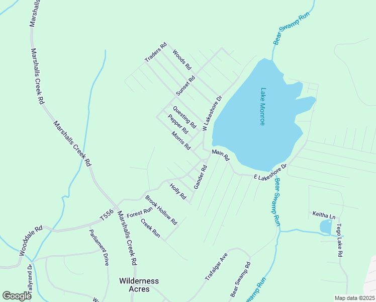 map of restaurants, bars, coffee shops, grocery stores, and more near 117 Morris Road in East Stroudsburg