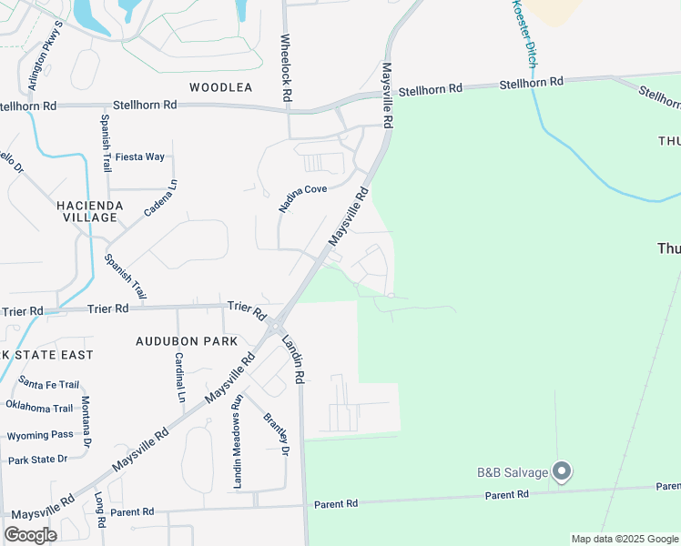 map of restaurants, bars, coffee shops, grocery stores, and more near 9200 Maysville Road in Fort Wayne