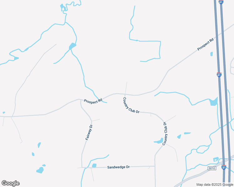 map of restaurants, bars, coffee shops, grocery stores, and more near Prospect Road in Mountain Top