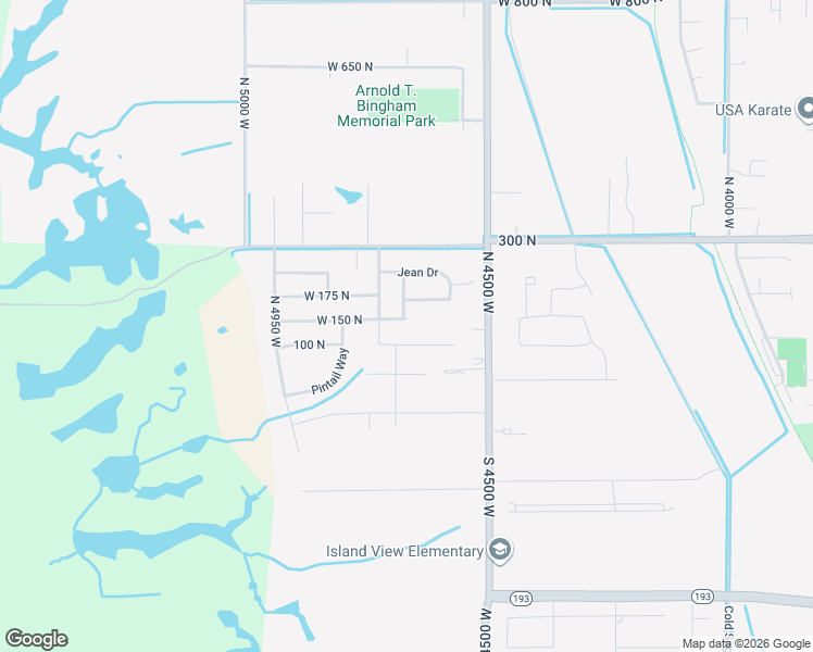 map of restaurants, bars, coffee shops, grocery stores, and more near 4697 West 150 North in West Point