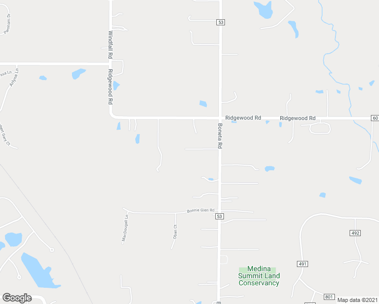 map of restaurants, bars, coffee shops, grocery stores, and more near 5840 Boneta Road in Medina