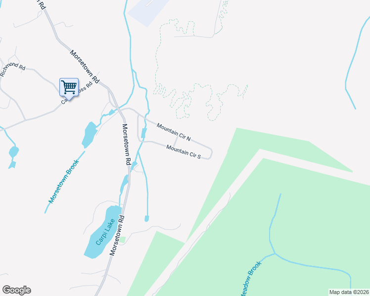 map of restaurants, bars, coffee shops, grocery stores, and more near 132 Mountain Circle South in West Milford