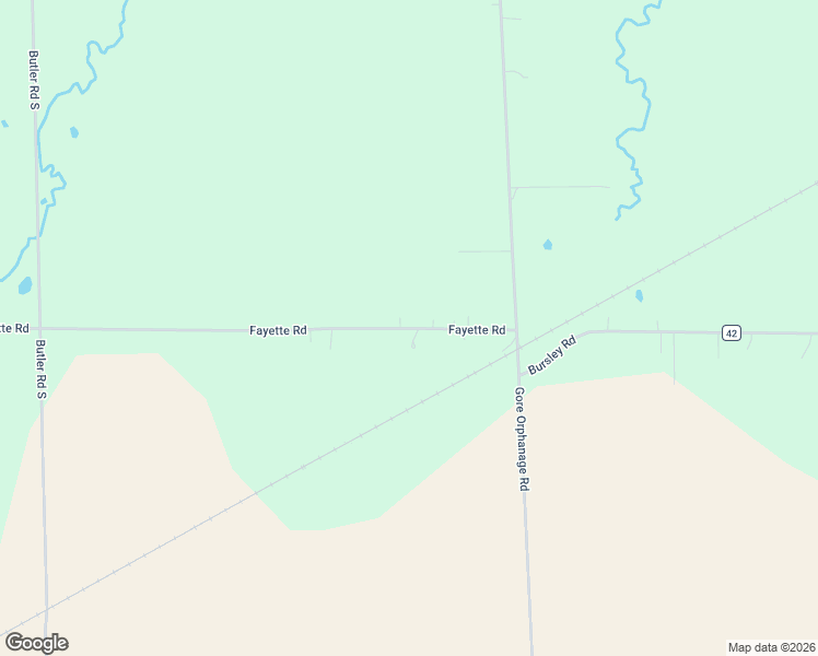 map of restaurants, bars, coffee shops, grocery stores, and more near 52764 Bursley Road in New London