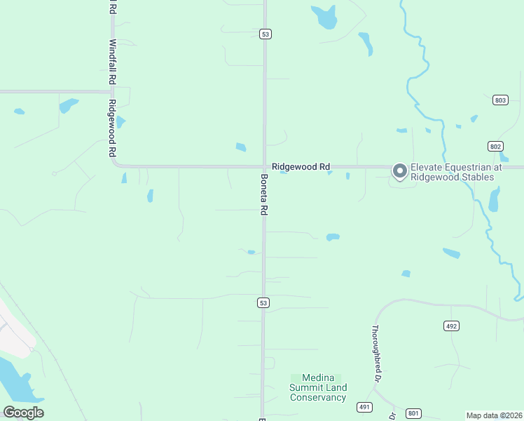 map of restaurants, bars, coffee shops, grocery stores, and more near 5840 Boneta Road in Medina