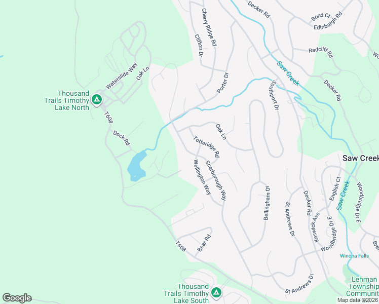 map of restaurants, bars, coffee shops, grocery stores, and more near 2117 Scarborough Way in East Stroudsburg