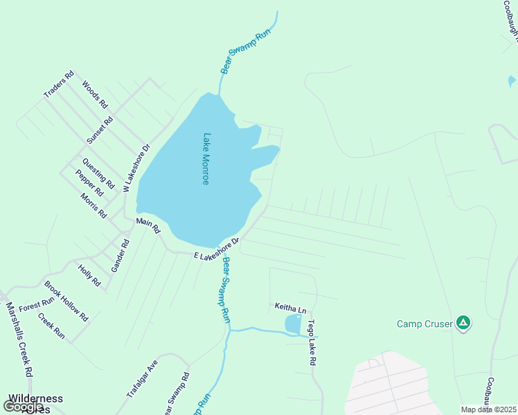 map of restaurants, bars, coffee shops, grocery stores, and more near 6353 East Lakeshore Drive in East Stroudsburg