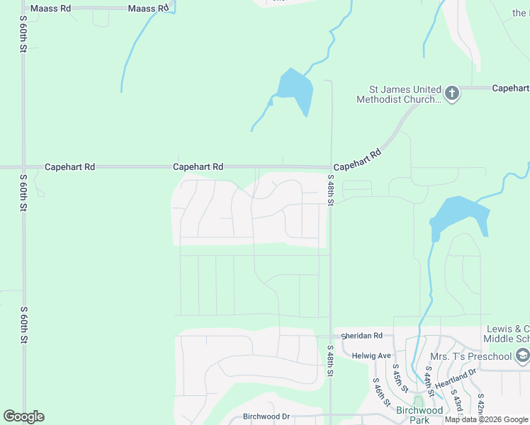 map of restaurants, bars, coffee shops, grocery stores, and more near 5110 Lawnwood Drive in Papillion