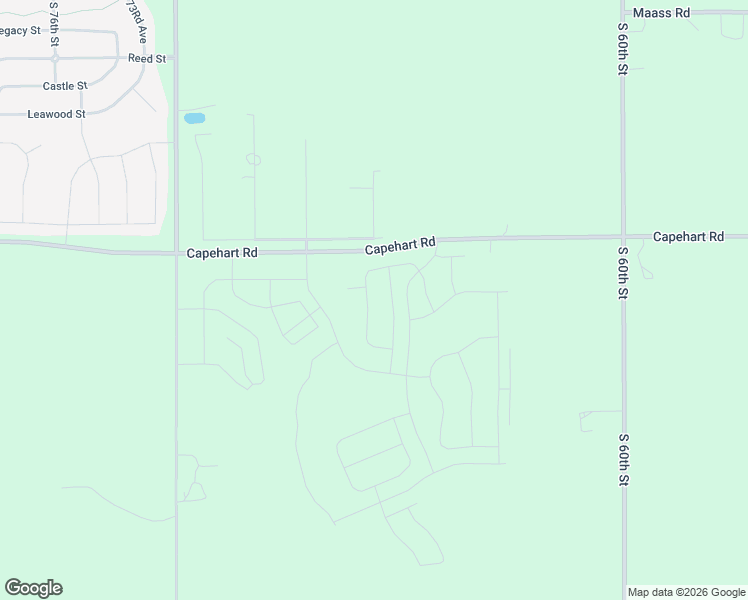 map of restaurants, bars, coffee shops, grocery stores, and more near 6627-6699 Capehart Road in Papillion
