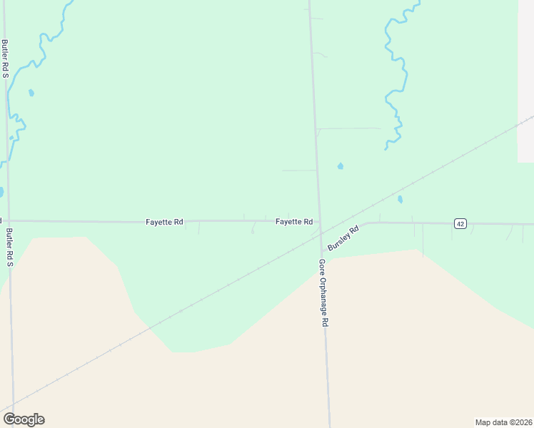 map of restaurants, bars, coffee shops, grocery stores, and more near 52764 Bursley Road in New London