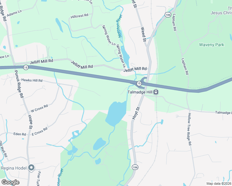 map of restaurants, bars, coffee shops, grocery stores, and more near 681 Old Stamford Road in New Canaan