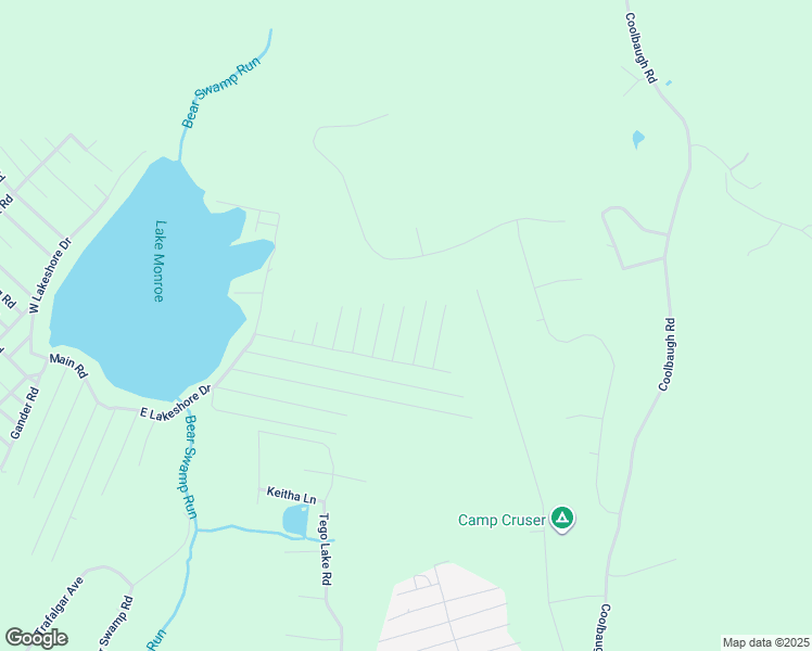 map of restaurants, bars, coffee shops, grocery stores, and more near 614 Koritia Road in East Stroudsburg