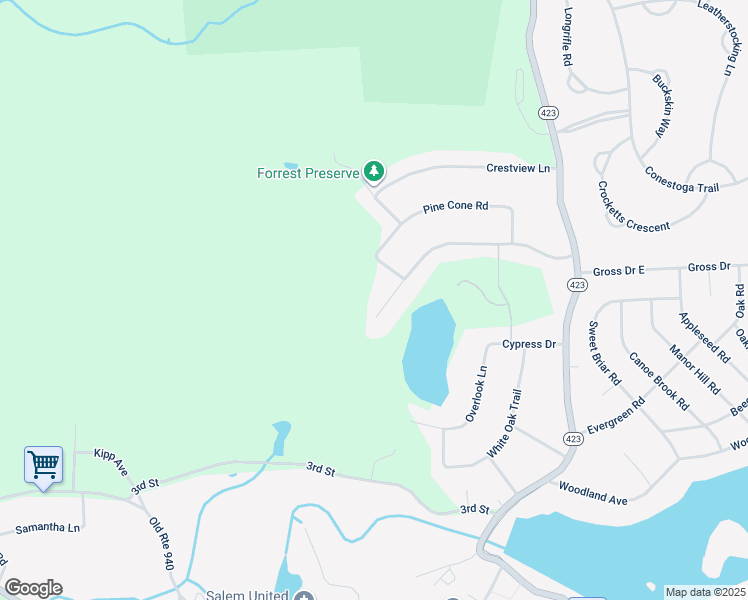 map of restaurants, bars, coffee shops, grocery stores, and more near 1204 Deer Trail Road in Pocono Pines