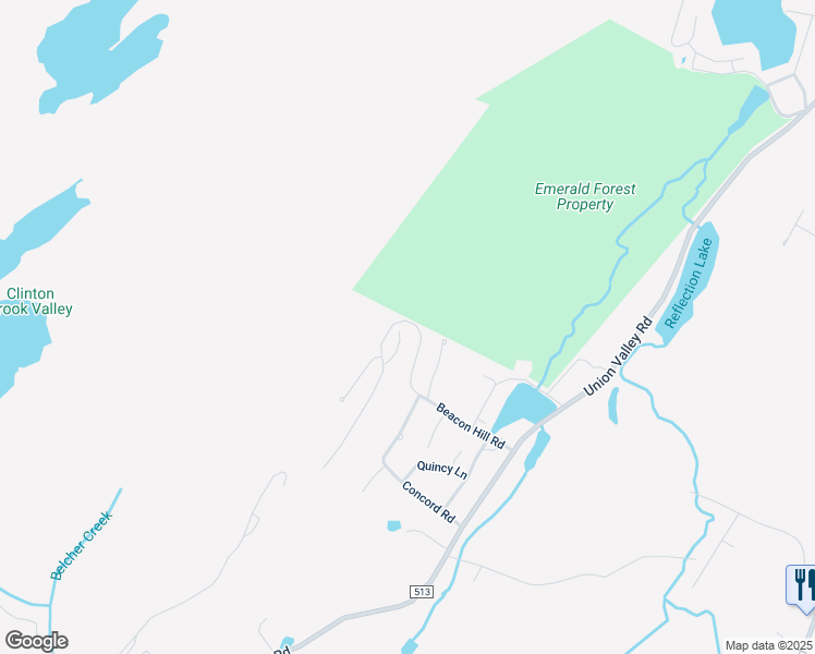 map of restaurants, bars, coffee shops, grocery stores, and more near 45 Manchester Lane in West Milford