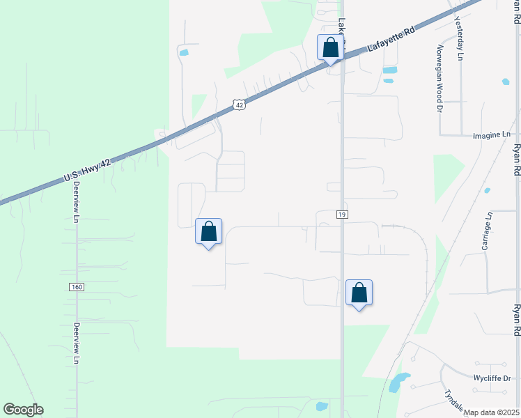 map of restaurants, bars, coffee shops, grocery stores, and more near 1091 Industrial Parkway in Medina