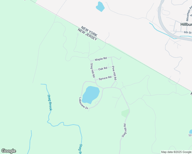 map of restaurants, bars, coffee shops, grocery stores, and more near 8 Oak Road in Mahwah