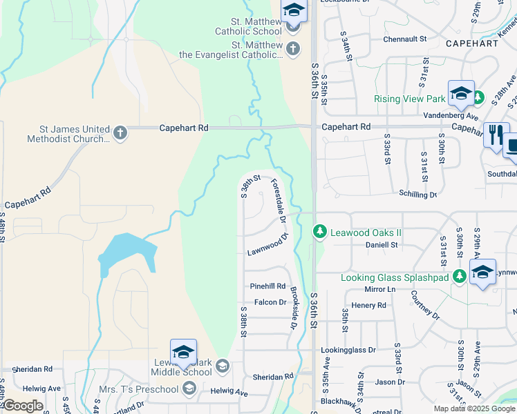 map of restaurants, bars, coffee shops, grocery stores, and more near 12722 Ridgeview Circle in Bellevue