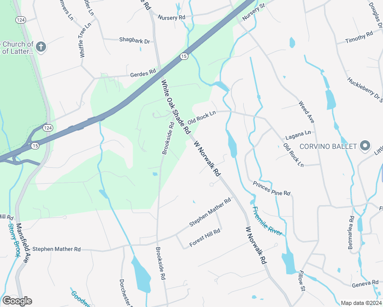 map of restaurants, bars, coffee shops, grocery stores, and more near 295 West Norwalk Road in Norwalk