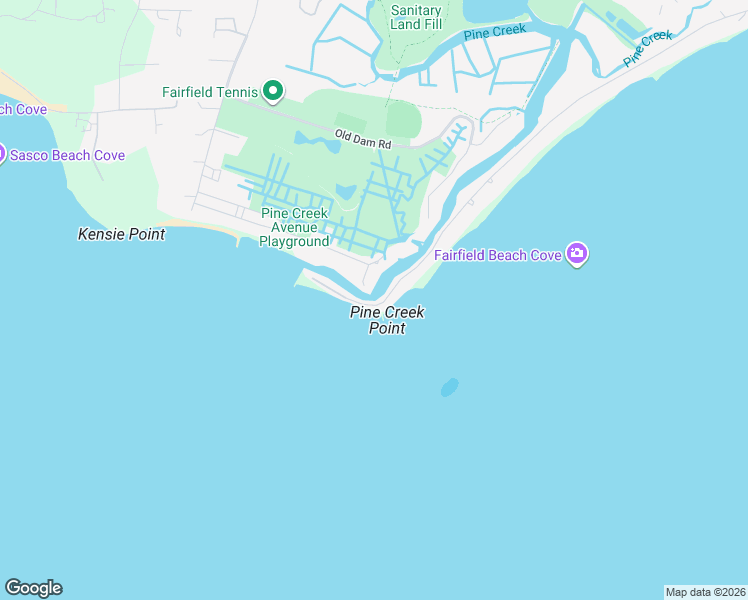 map of restaurants, bars, coffee shops, grocery stores, and more near 2143 Fairfield Beach Road in Fairfield