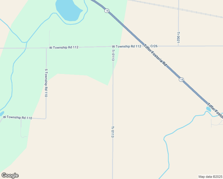 map of restaurants, bars, coffee shops, grocery stores, and more near 1-439 Tr 0113 in Tiffin