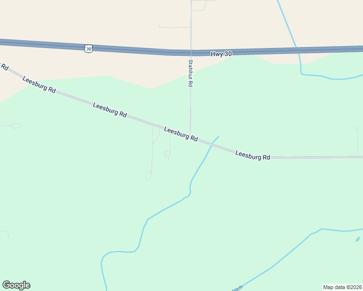 map of restaurants, bars, coffee shops, grocery stores, and more near 9401-9509 Leesburg Road in Fort Wayne