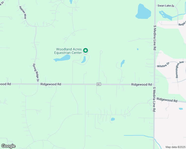 map of restaurants, bars, coffee shops, grocery stores, and more near 325 Ridgewood Road in Wadsworth