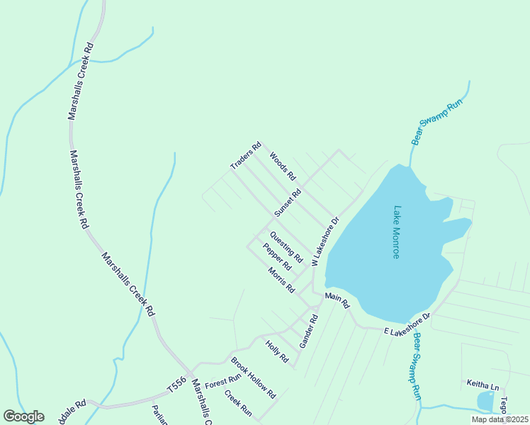 map of restaurants, bars, coffee shops, grocery stores, and more near 745 Rosewood Road in East Stroudsburg