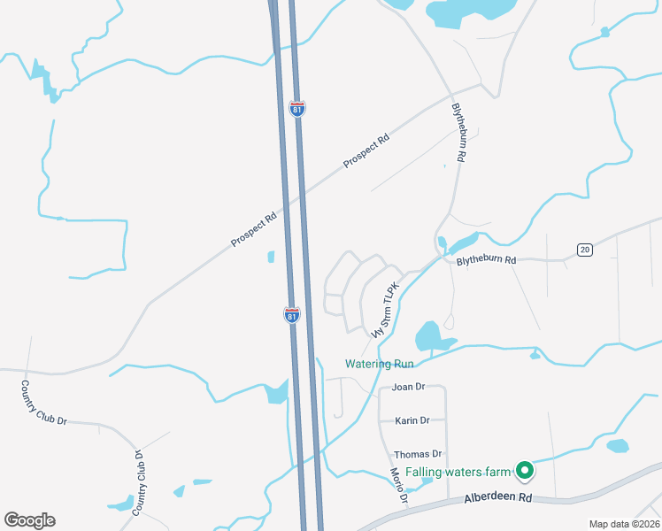 map of restaurants, bars, coffee shops, grocery stores, and more near 121 Valley Stream Park in Mountain Top