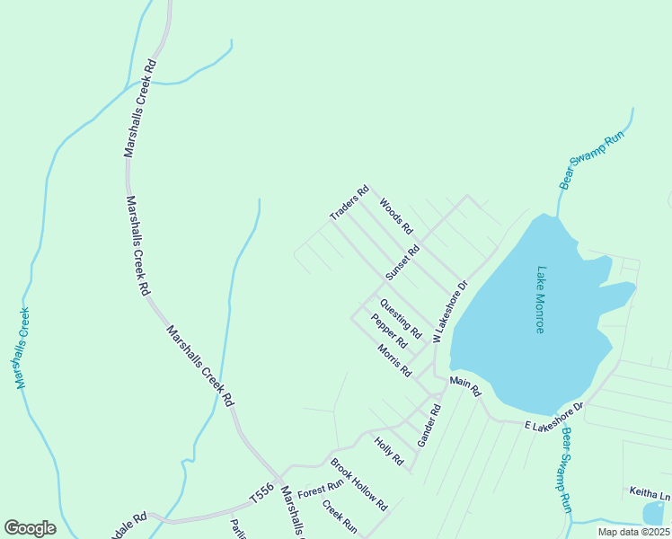 map of restaurants, bars, coffee shops, grocery stores, and more near Road East in Monroe County