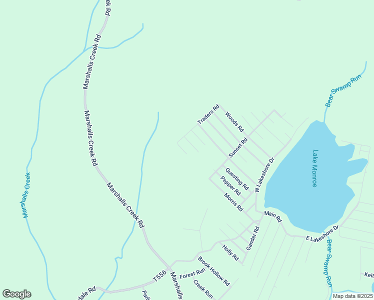 map of restaurants, bars, coffee shops, grocery stores, and more near 186 Opal Way in East Stroudsburg