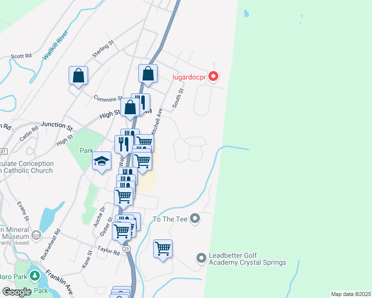 map of restaurants, bars, coffee shops, grocery stores, and more near 71 Constitution Way in Franklin