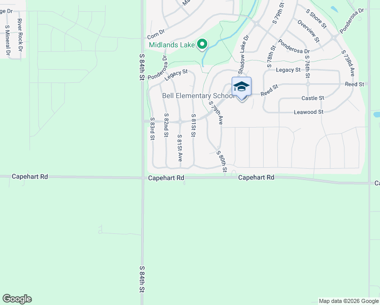 map of restaurants, bars, coffee shops, grocery stores, and more near 12708 S 81St St in Papillion
