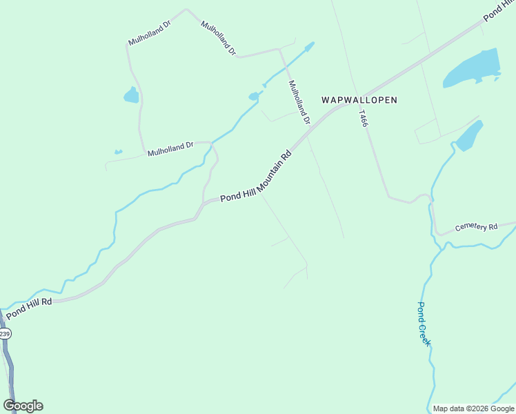 map of restaurants, bars, coffee shops, grocery stores, and more near 195 Pond Hill Mountain Road in Wapwallopen