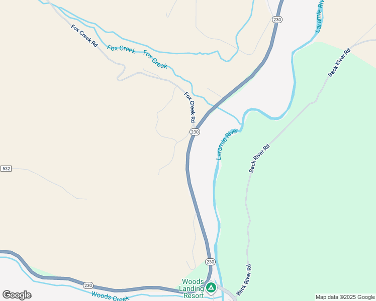 map of restaurants, bars, coffee shops, grocery stores, and more near 2731 Wyoming 230 in Laramie