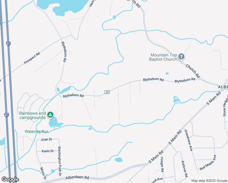 map of restaurants, bars, coffee shops, grocery stores, and more near 3911 Blytheburn Road in Mountain Top