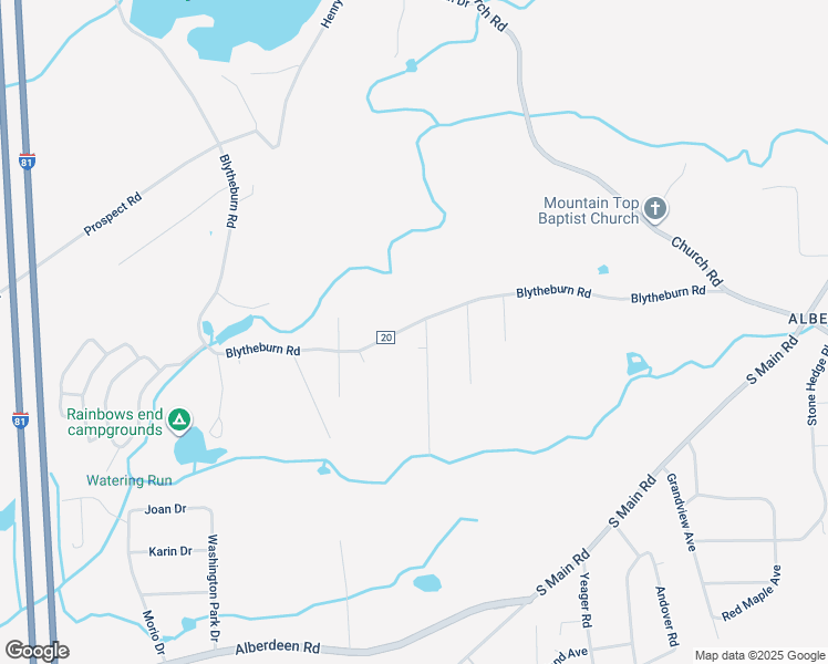 map of restaurants, bars, coffee shops, grocery stores, and more near 3911 Blytheburn Road in Mountain Top
