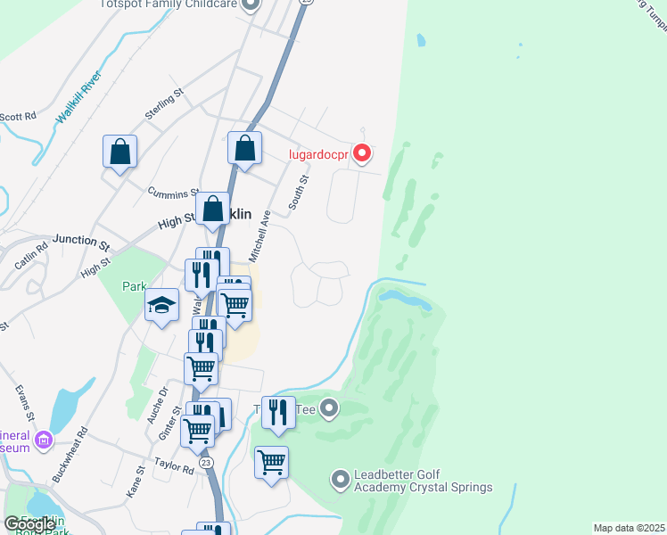 map of restaurants, bars, coffee shops, grocery stores, and more near 14 Liberty Lane in Franklin