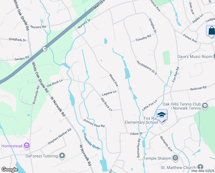 map of restaurants, bars, coffee shops, grocery stores, and more near 20 Lagana Lane in Norwalk