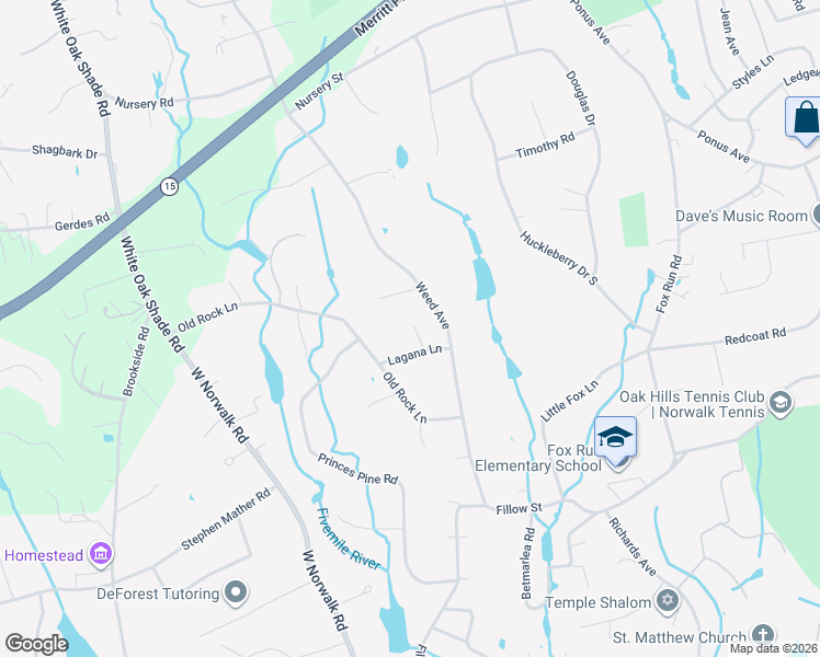 map of restaurants, bars, coffee shops, grocery stores, and more near 20 Lagana Lane in Norwalk