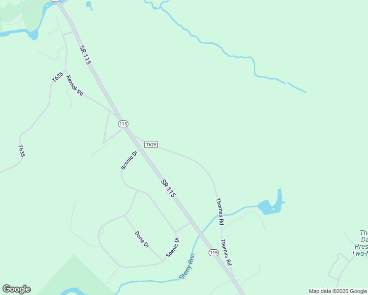 map of restaurants, bars, coffee shops, grocery stores, and more near 232 Thomas Road in Blakeslee