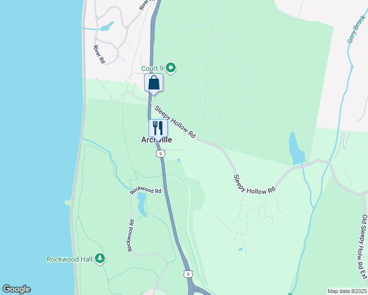 map of restaurants, bars, coffee shops, grocery stores, and more near 31 Requa Street in Briarcliff Manor