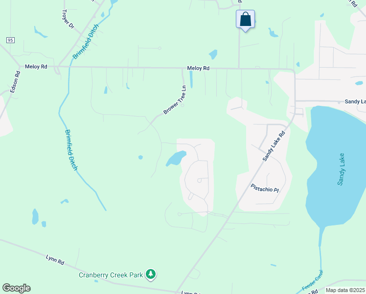 map of restaurants, bars, coffee shops, grocery stores, and more near 2294 Tart Cherry Lane in Ravenna