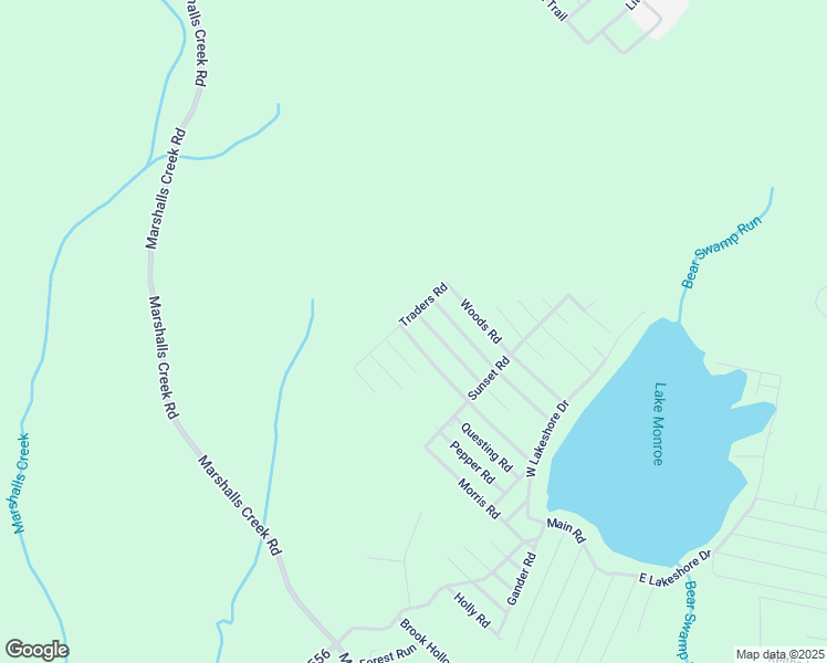 map of restaurants, bars, coffee shops, grocery stores, and more near 774 Rosewood Road in East Stroudsburg