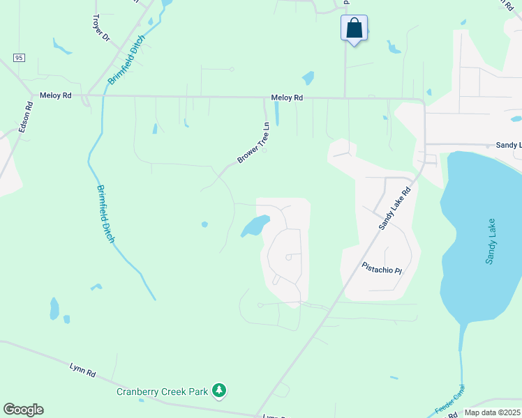 map of restaurants, bars, coffee shops, grocery stores, and more near 2294 Tart Cherry Lane in Ravenna