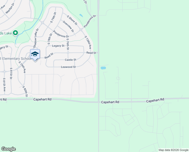 map of restaurants, bars, coffee shops, grocery stores, and more near 7321 Leawood Circle in Papillion