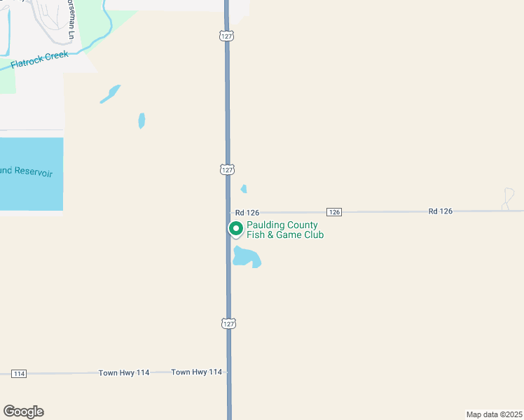 map of restaurants, bars, coffee shops, grocery stores, and more near 13095 Road 126 in Paulding